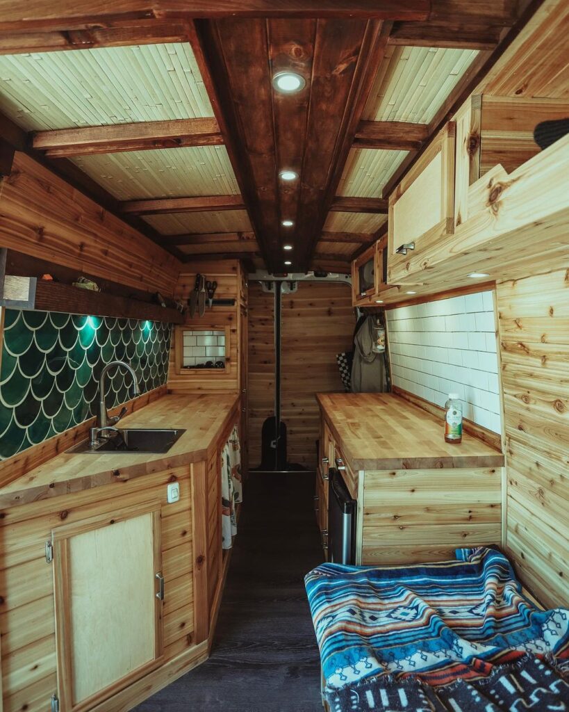 Shane’s Beautifully Hand-Crafted Wooden 2013 Mercedes Sprinter Van Conversion the van conversion guide e-book