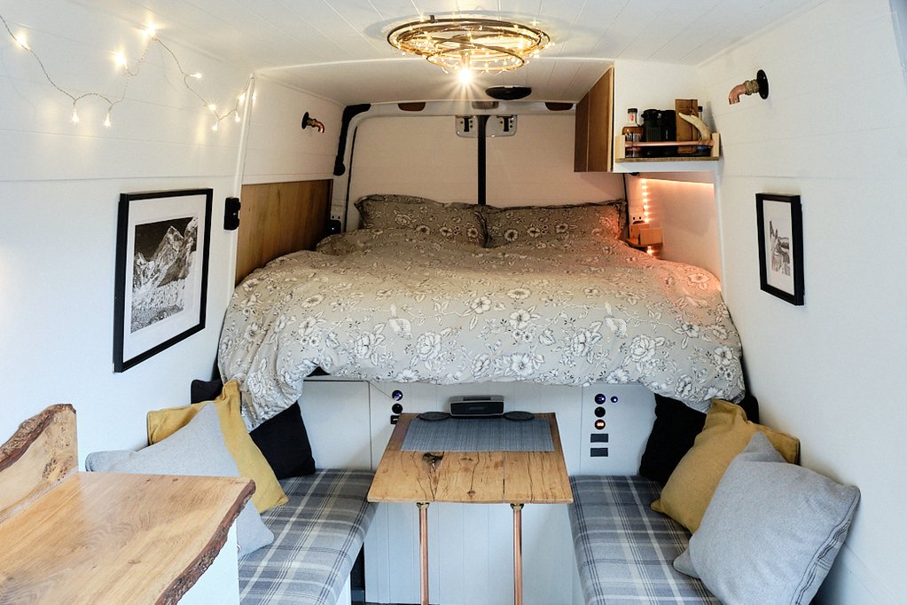 Jacqui’s Modern-Apartment-Like Mercedes Sprinter Van Conversion the van conversion guide ebook