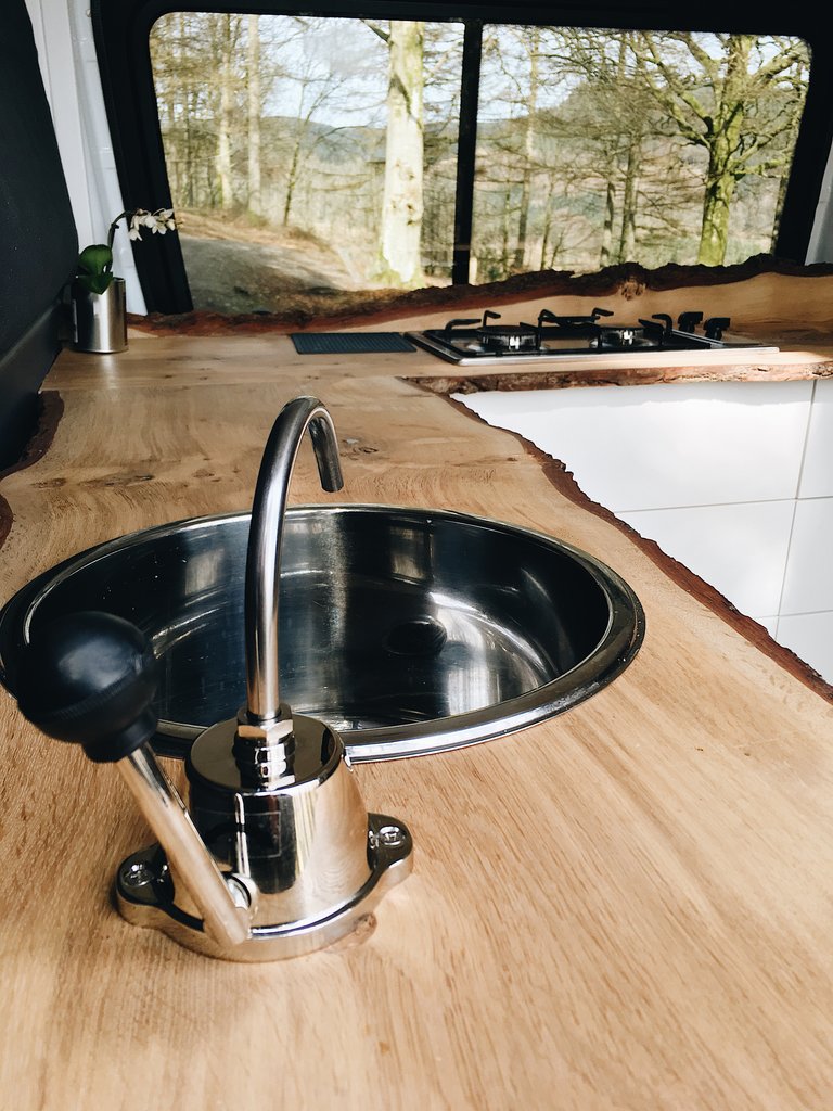 Jacqui’s Modern-Apartment-Like Mercedes Sprinter Van Conversion the van conversion guide ebook