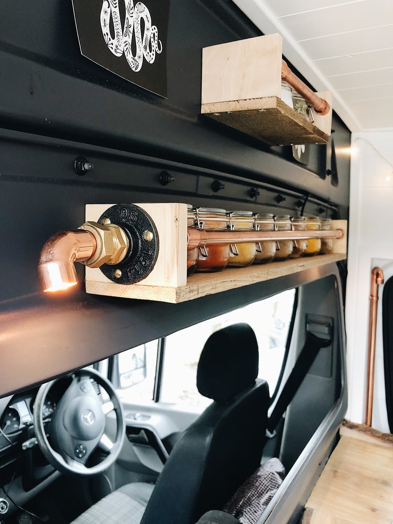 Jacqui’s Modern-Apartment-Like Mercedes Sprinter Van Conversion the van conversion guide ebook