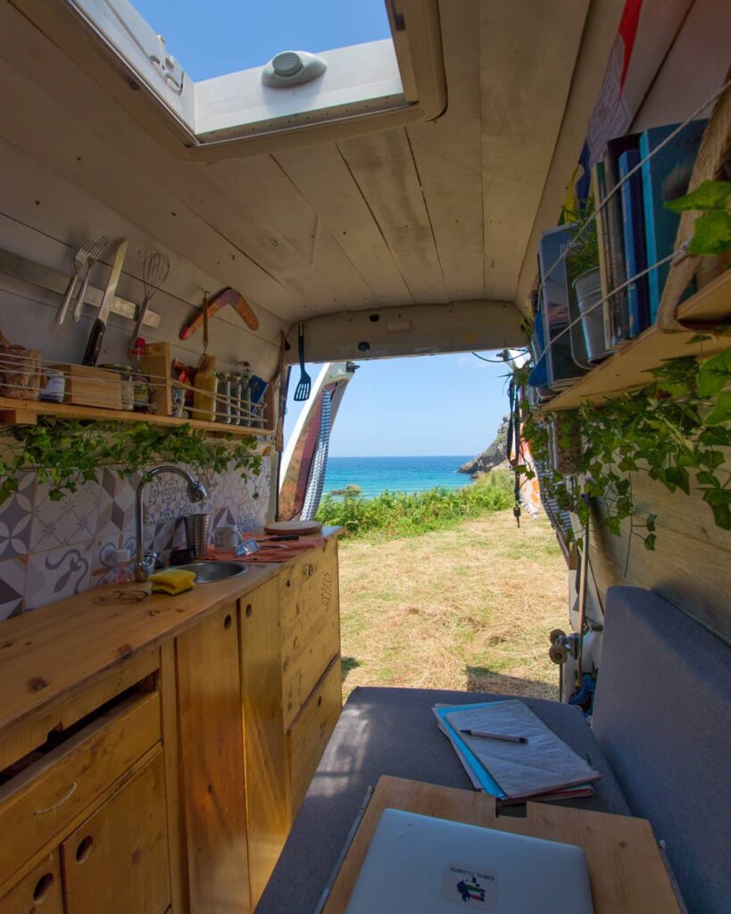 Iñigo’s Functional, Self-Converted Volkswagen T4 Fit for a Seasoned Vanlifer the van conversion guide e book