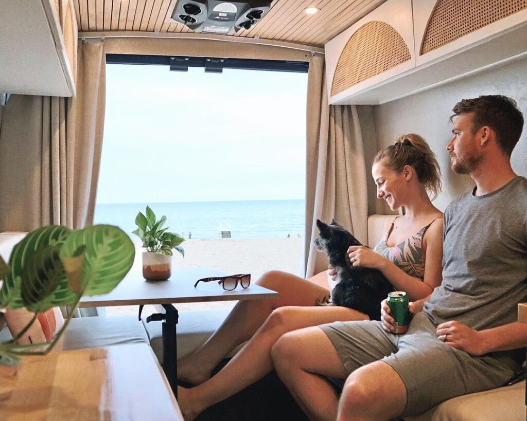 Dianna and James’ State of the Art 2015 Ram ProMaster Van Conversion with Ingenious Home Cinema the van conversion guide e-book
