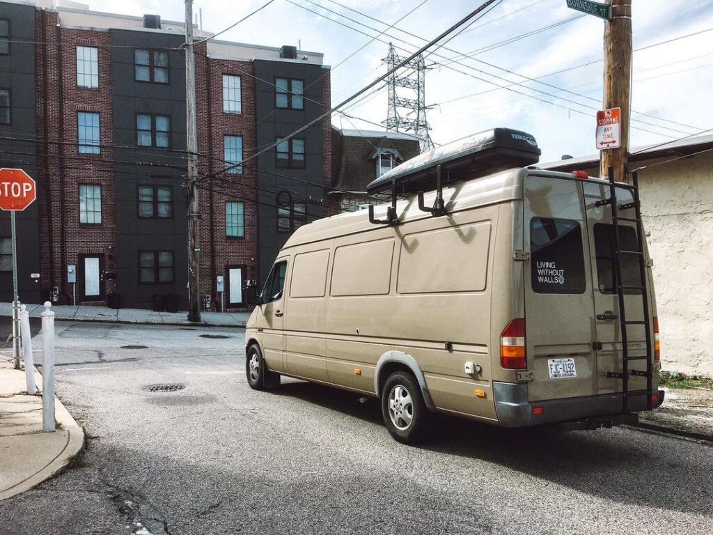 Amanda and zach 2006 mercedes sprinter van conversion camouflage
