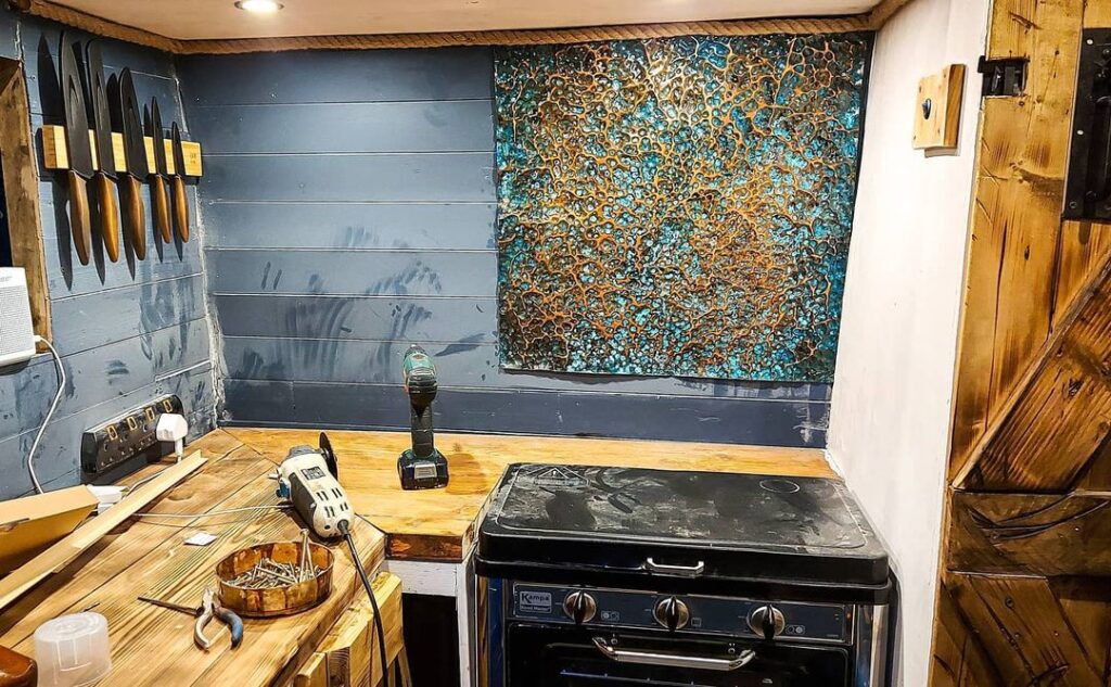 van conversion kitchen