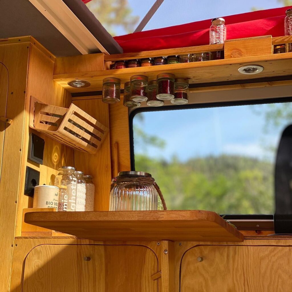 volkswagen bulli conversion kitchen