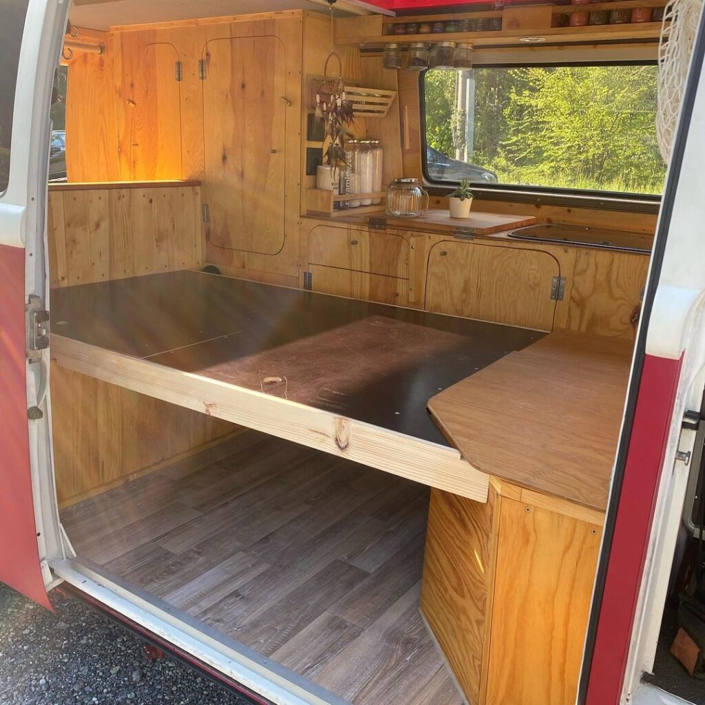 volkswagen van conversion bed frame