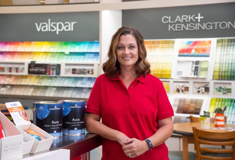 employee smiling
