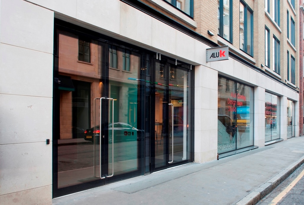 AluK Design Studio London view from the road of the modern building
