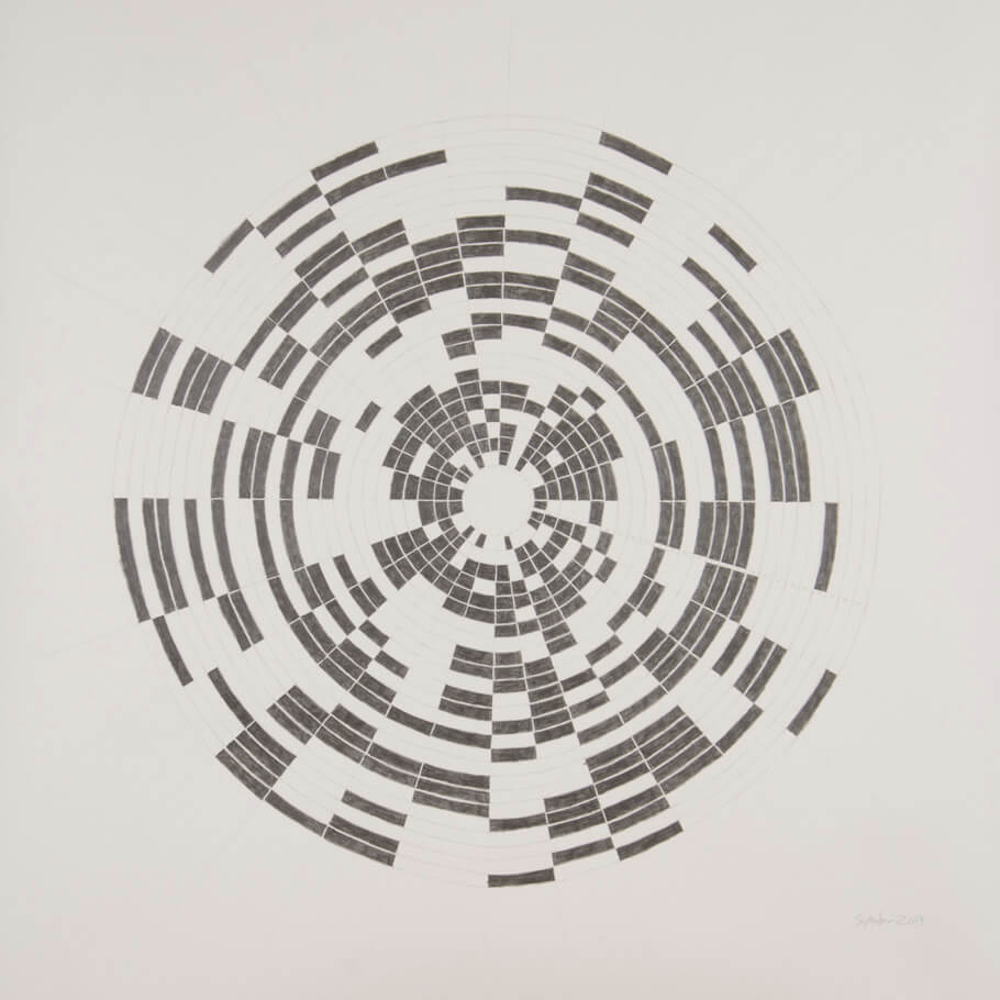 September 2013 | graphite on paper, 42 x 42 inches, 2013