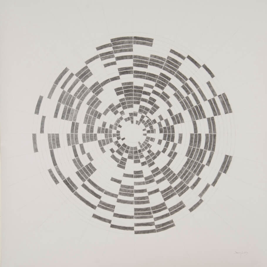 January 2013 | graphite on paper, 42 x 42 inches, 2013