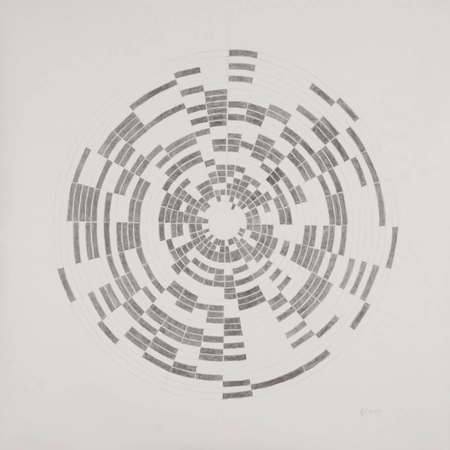 April 2013 | graphite on paper, 42 x 42 inches, 2013
