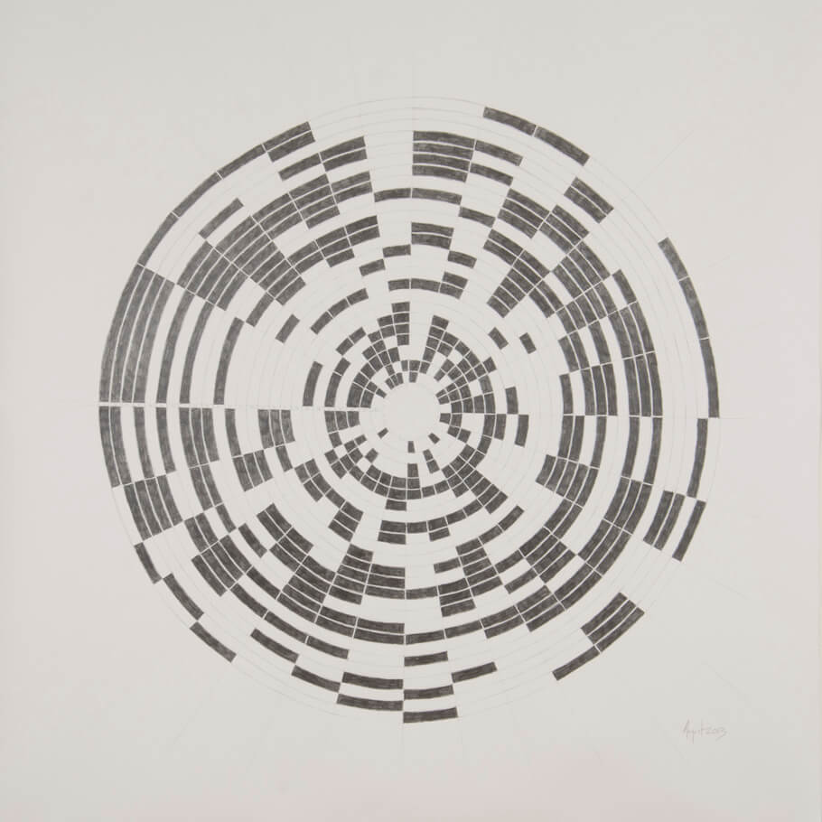 August 2013 | graphite on paper, 42 x 42 inches, 2013