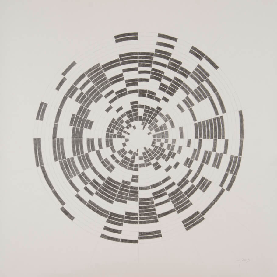 July 2013 | graphite on paper, 42 x 42 inches, 2013