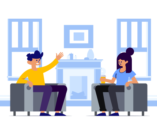 people hanging out on a couch