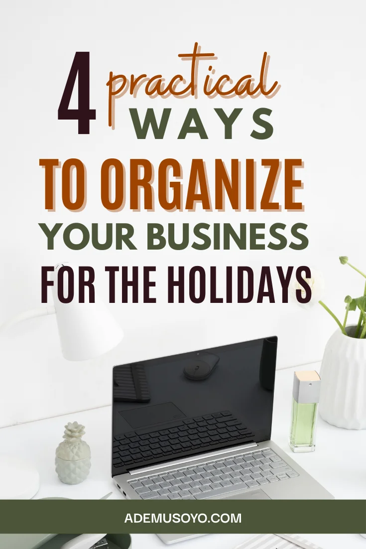 The holiday season is a busy time for businesses. There are a lot of things to do and prepare for. This can be a stressful time for business owners, but it doesn't have to be. There are a few things you can do to prepare and organize your business for the holidays. By getting started today, you can stay organized and focused on what's important. This will help you enjoy the holidays and make the most of this special time of year.