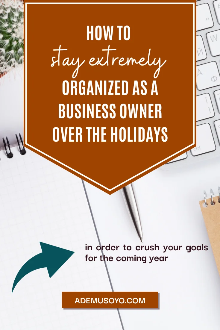 The holidays are a busy time for businesses. Get started today organizing your business so you can stay focused and organized during the holiday season. Having a small business is hard enough, but adding the extra stress of the holidays can be overwhelming. Organize your business and enjoy the holidays!