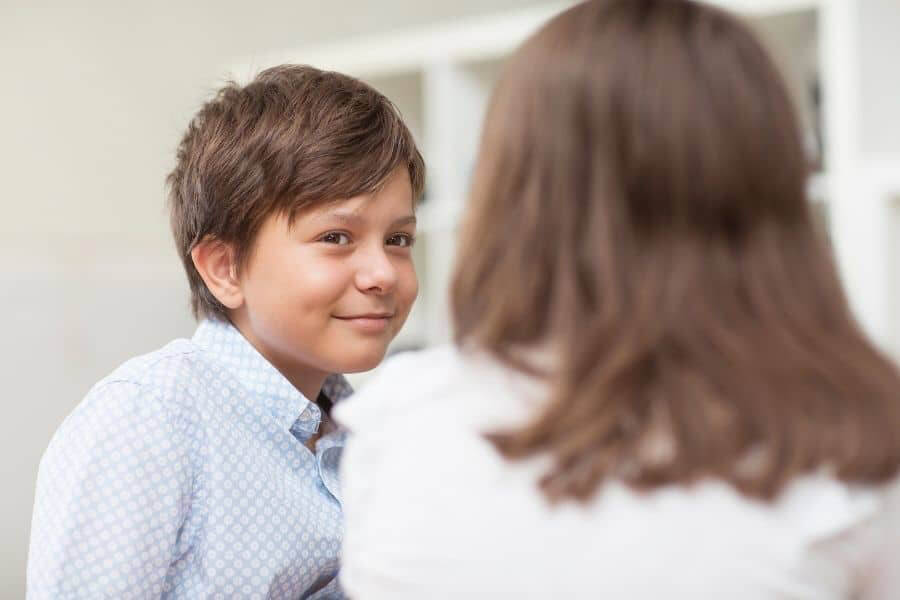 Young adult talking with counsellor