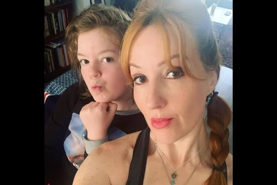 Selfie of mum with daughter