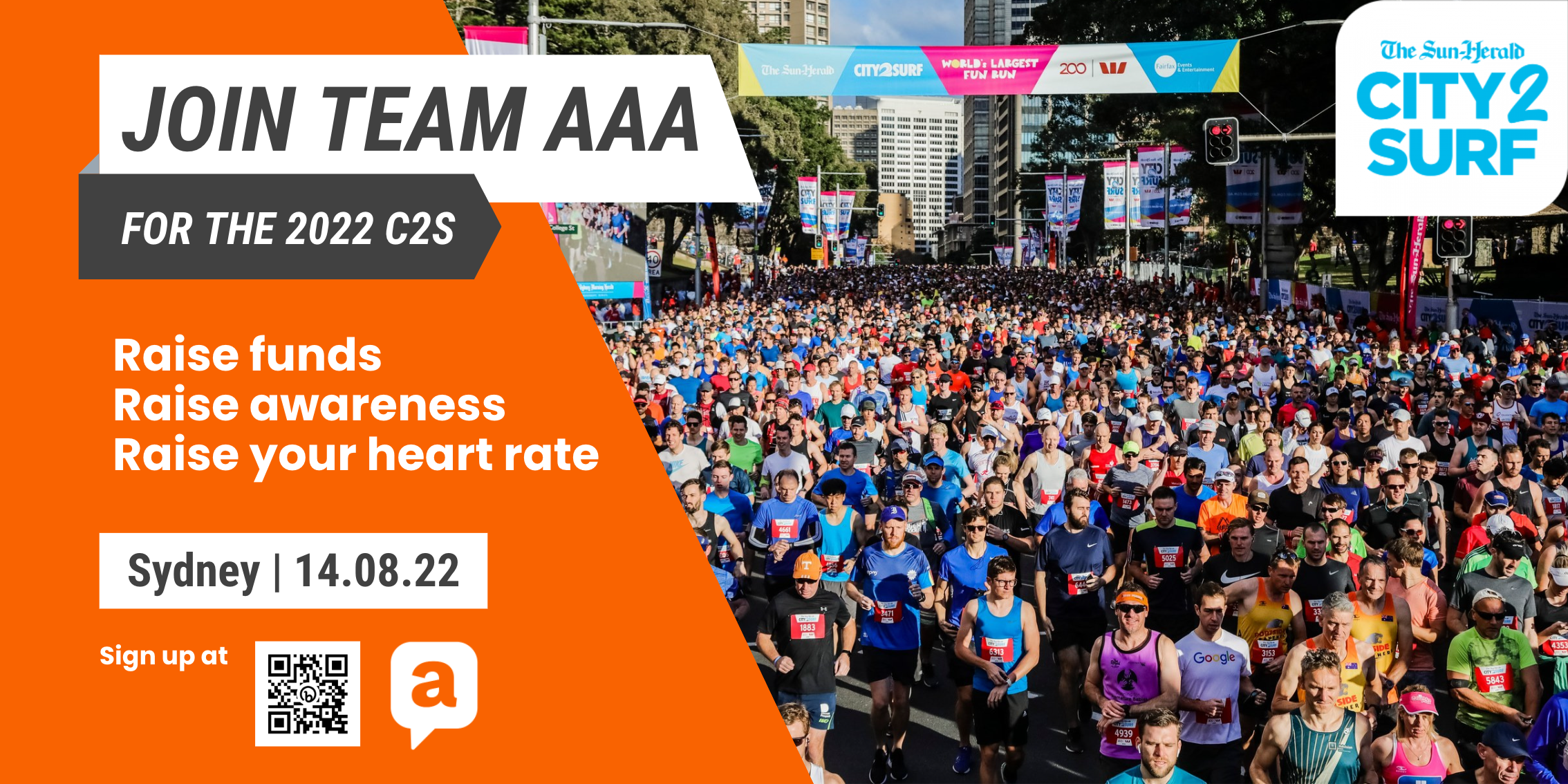 pack of runners for city2surf