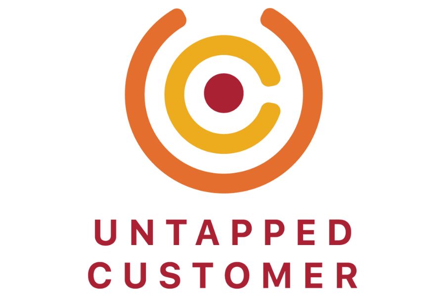 untapped customer letters with orange and yellow circle logo