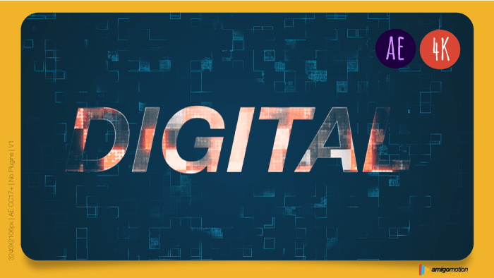 Digital Epic Logo Intro AE
