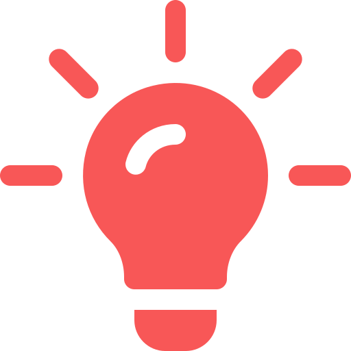 "Property auction tips" icon in red