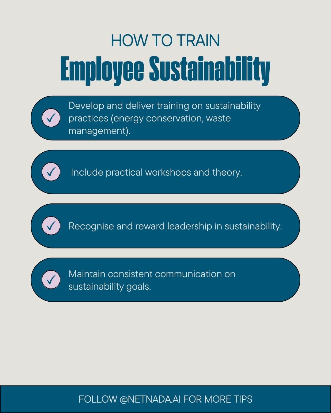 how to train employee sustainability
