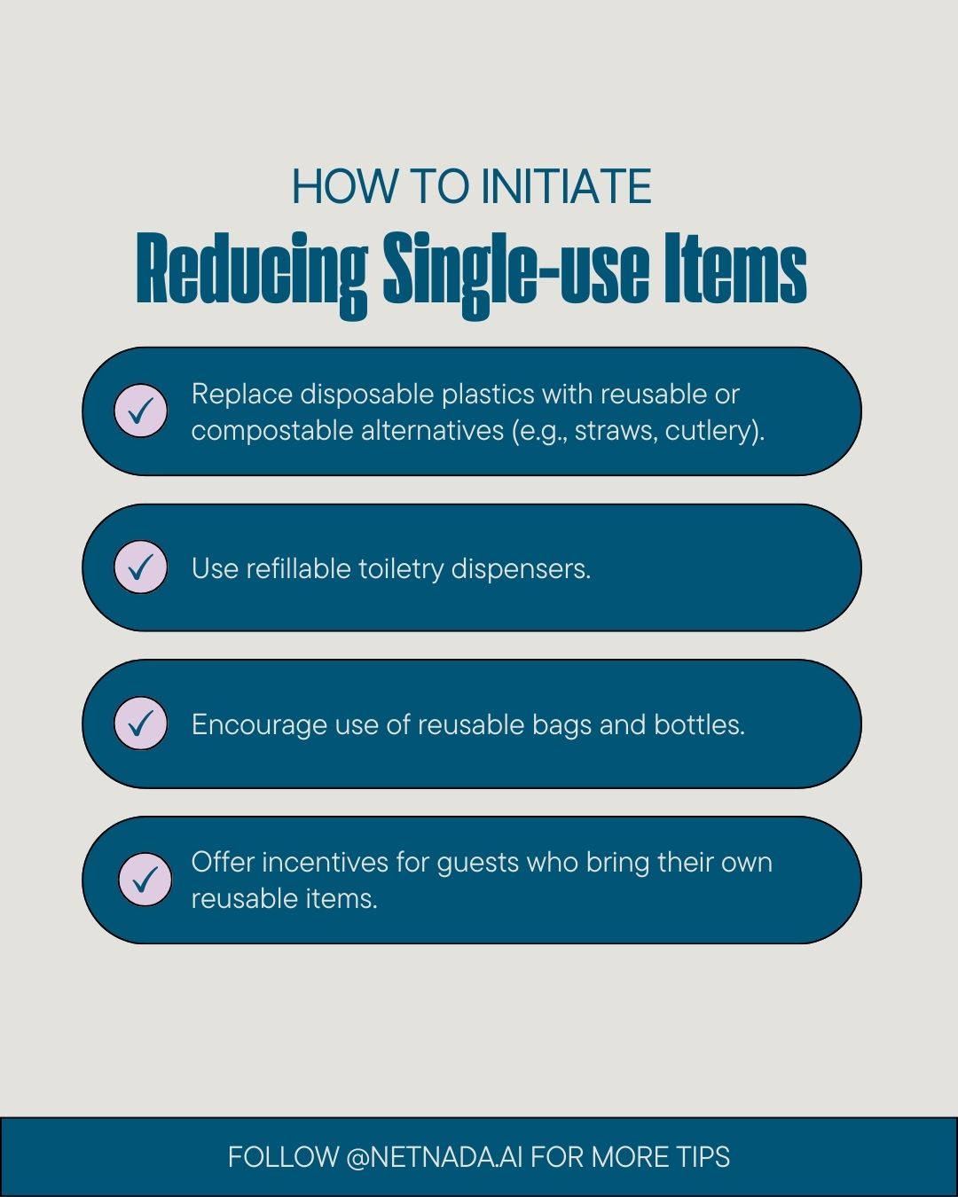 how to reduce single-use items in service company