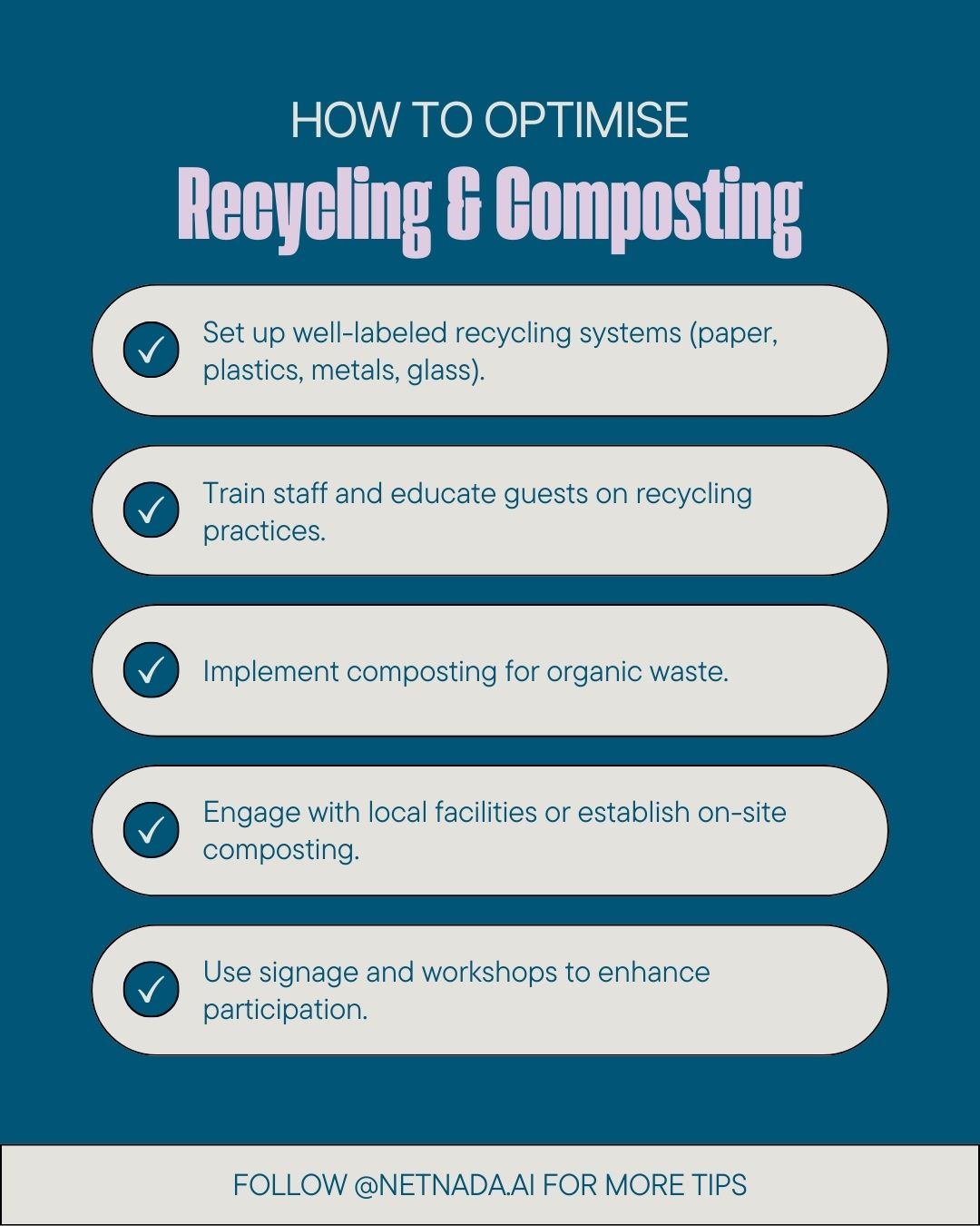 how to recycle and compost in healthcare and hospitality