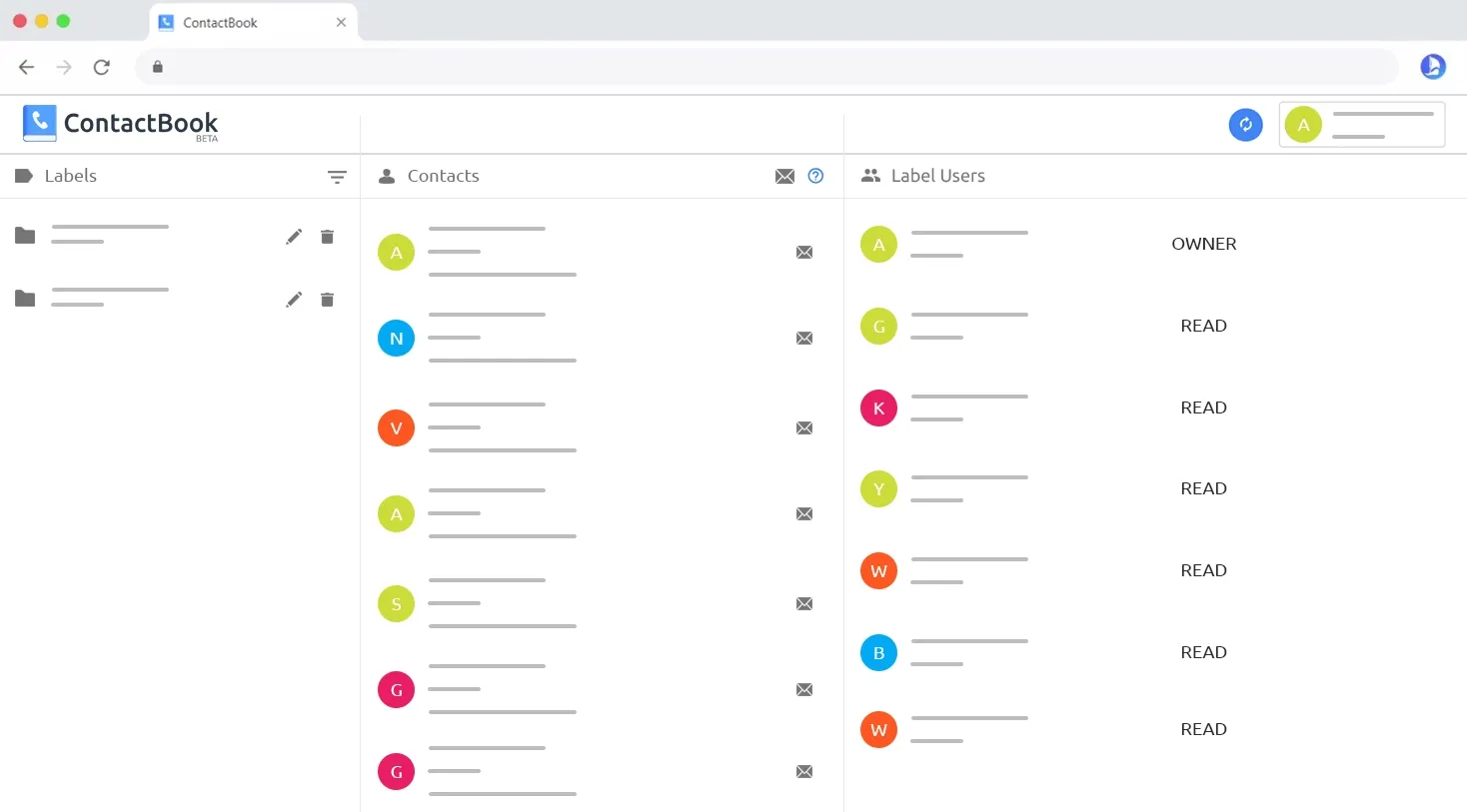 Managing Contacts with the Extension
