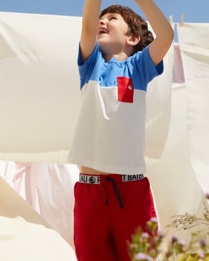 Bermuda Per Bambini E Ragazzi Petit Bateau - 100% Cotone, Lavabile In Lavatrice, Classico