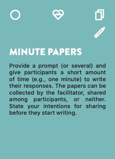 Minute Papers card