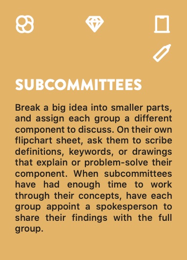 Subcommittees card