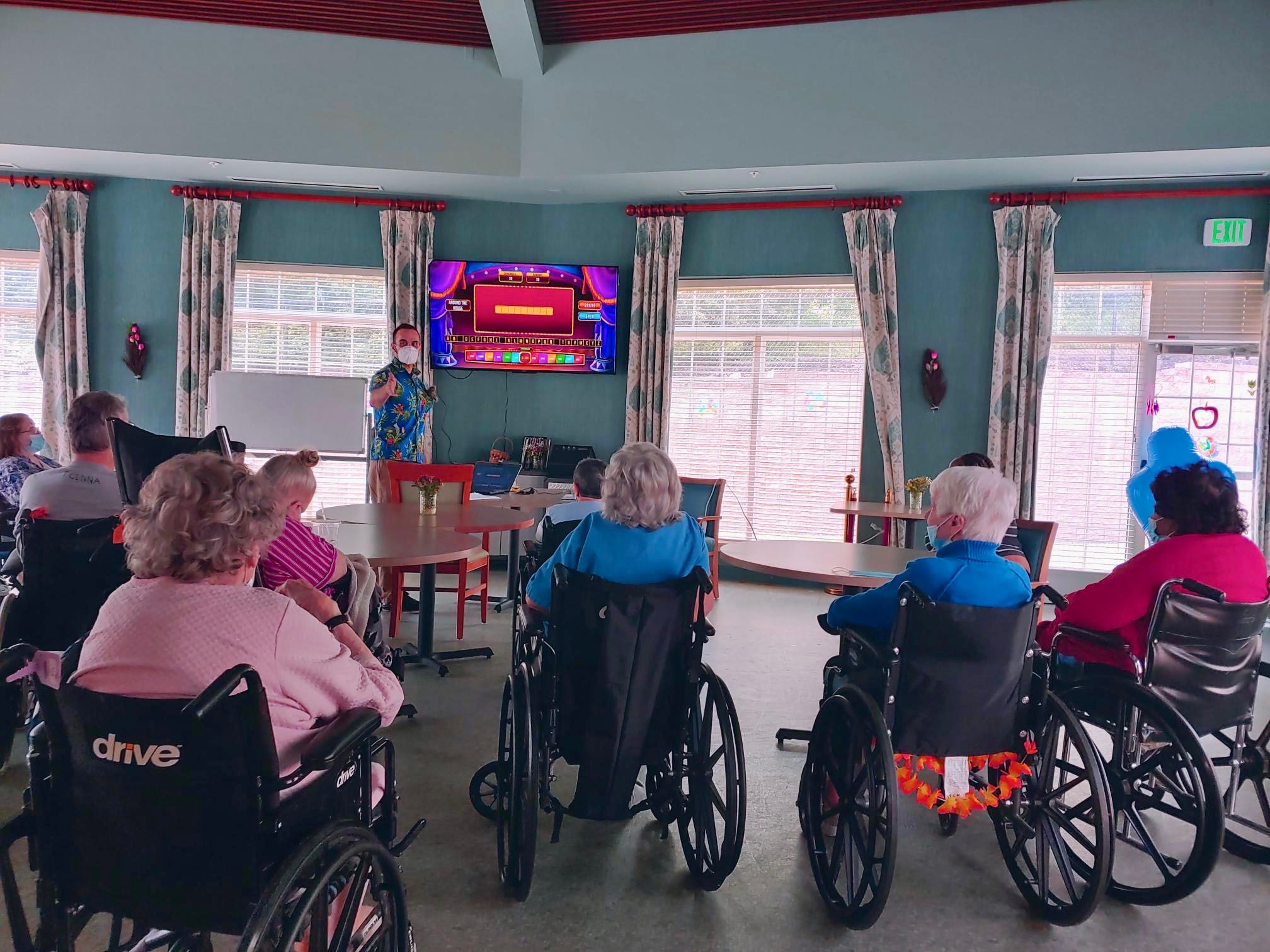 Family playing Spintopia