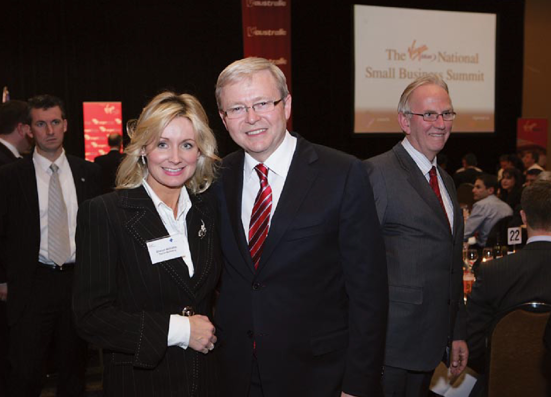 Sharon Williams with Kevin Rudd