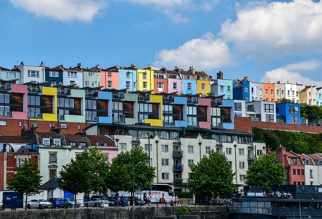 houses, colour, colourful