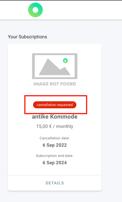 screenshot of the circuly customer self service portal to show the refer a friend feature