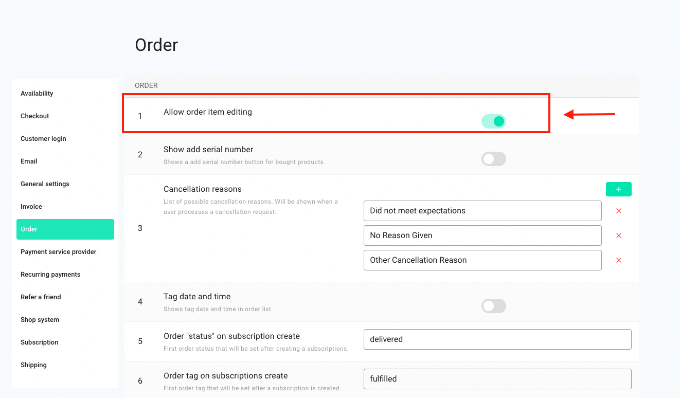 Screenshot of circuly operations backend to show edit wrong product feature