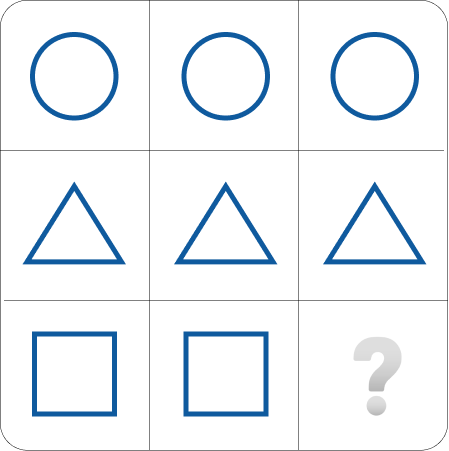 Raven progressive matrices question example