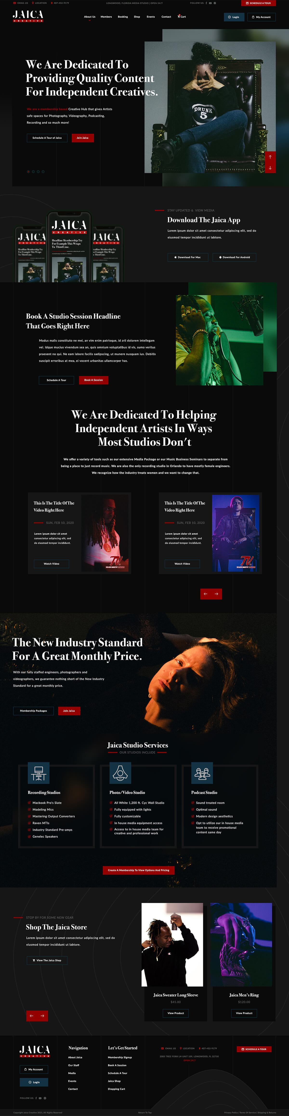 Get your Music & Studio Industry business online with our web design services