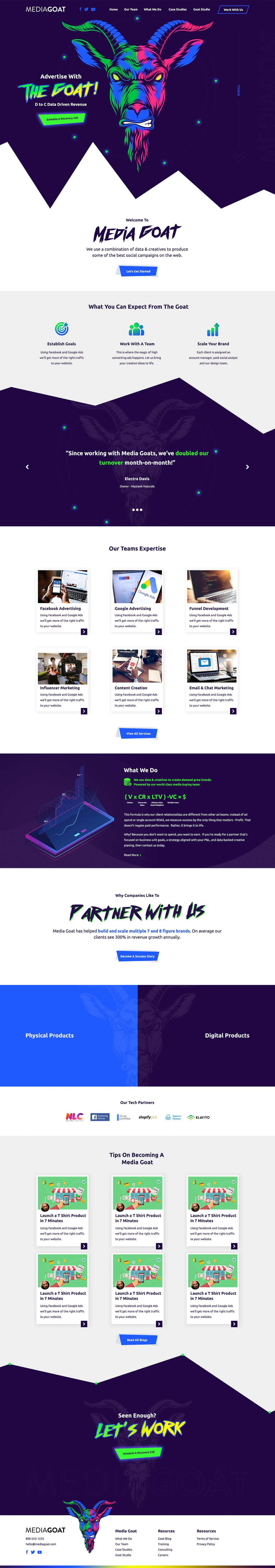 Get your Media Agency online with our web design services