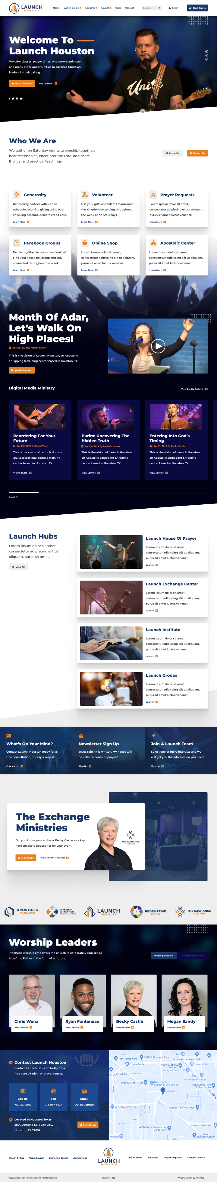 Let PixelFleek create a beautiful custom church website built around your branding.
