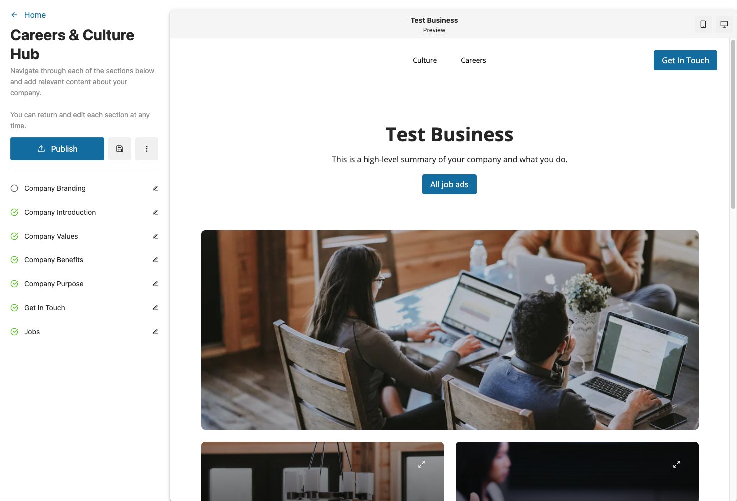 How to set setup your Careers & Culture Hub