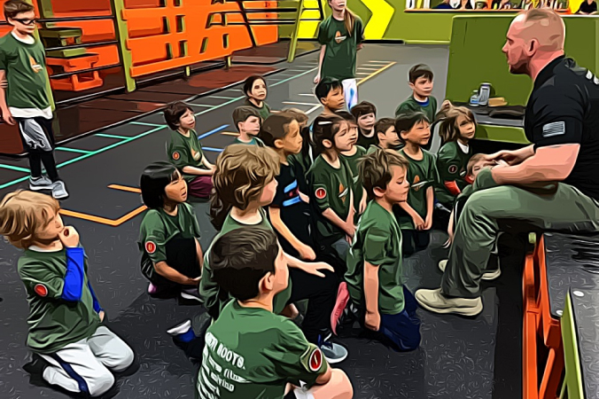 children listen carefully to the coach
