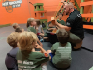 children listen carefully to the coach