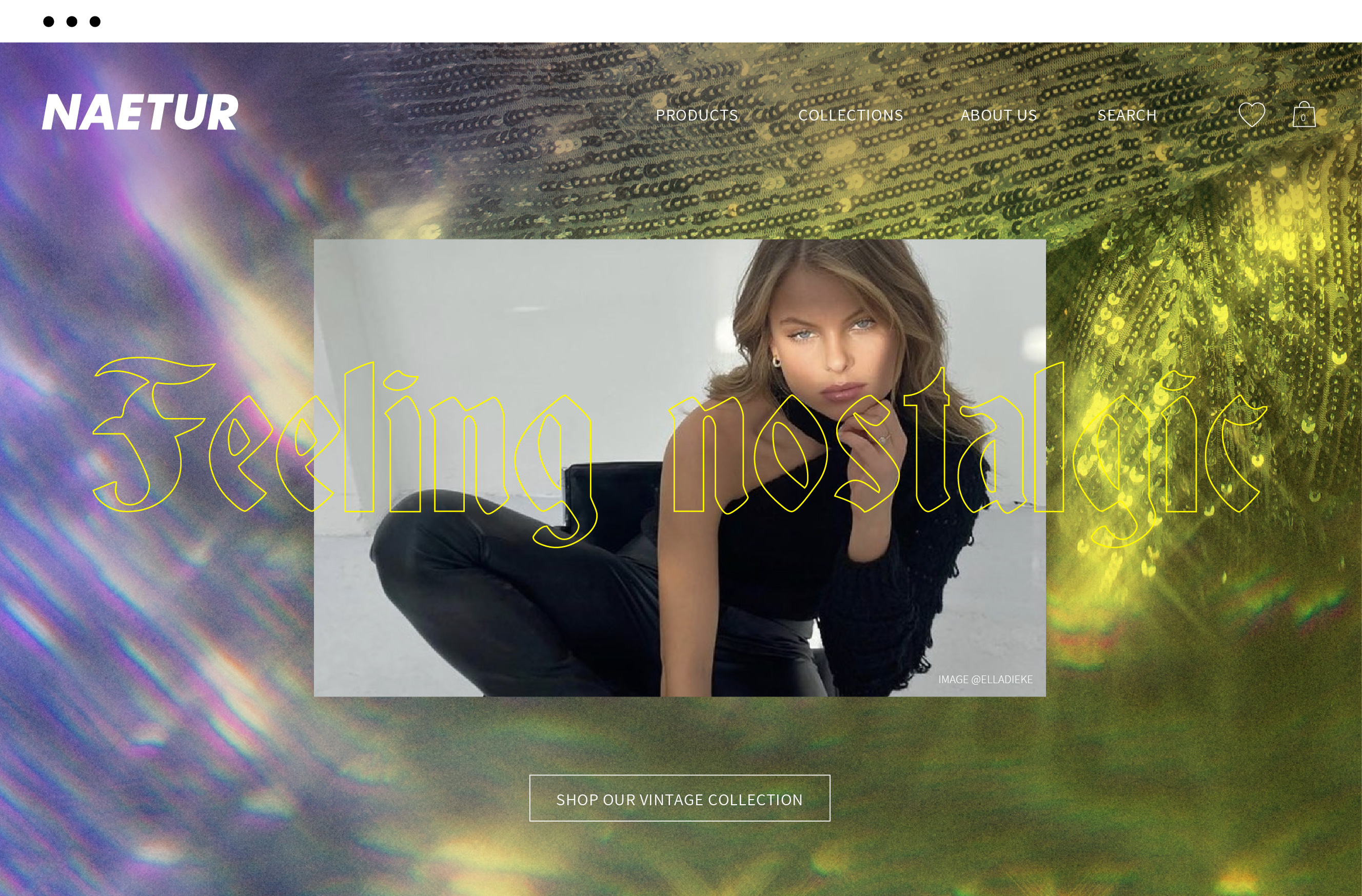 Naetur Website Design Theme Feeling Nostalgic