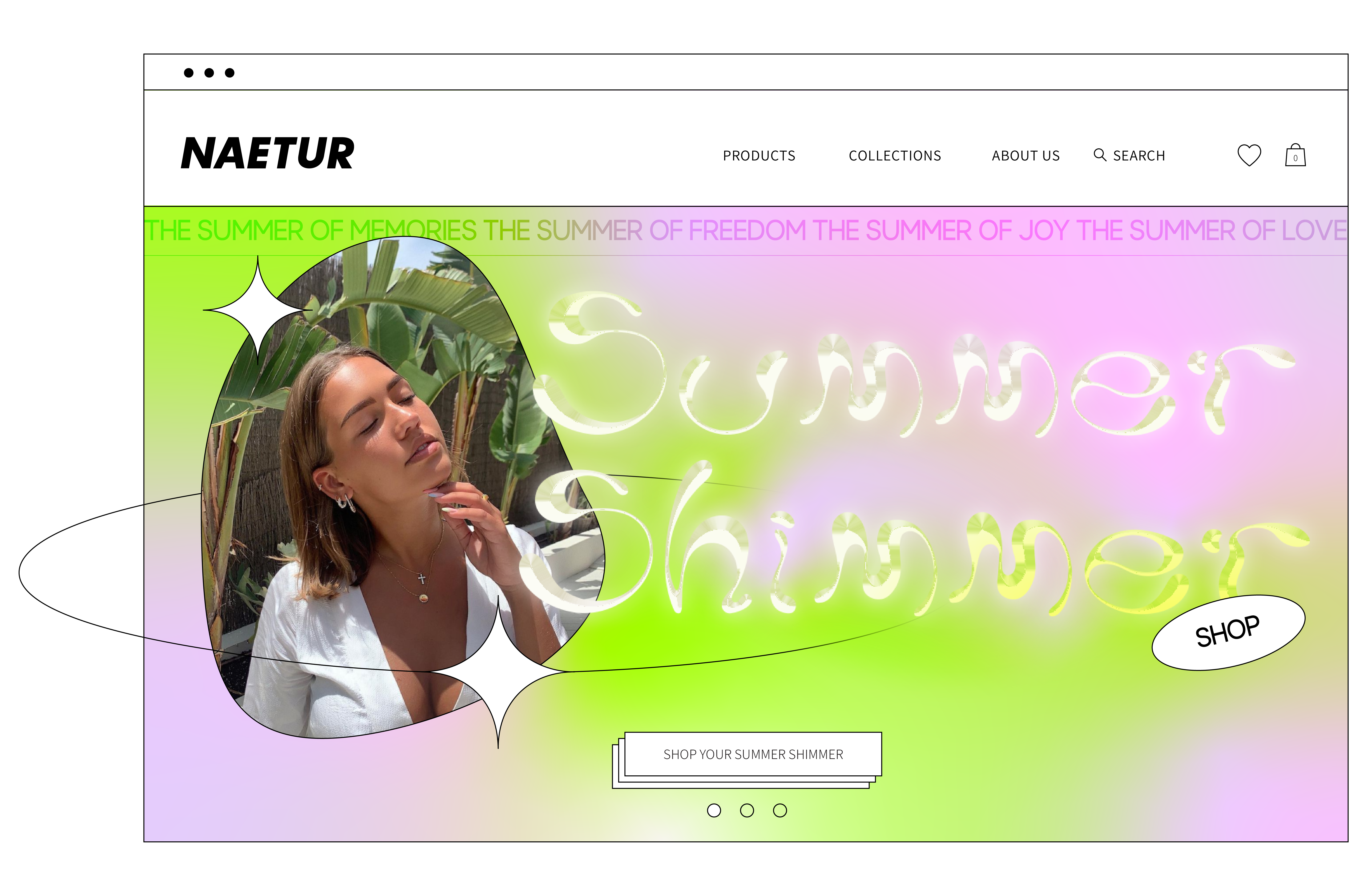 Naetur website design