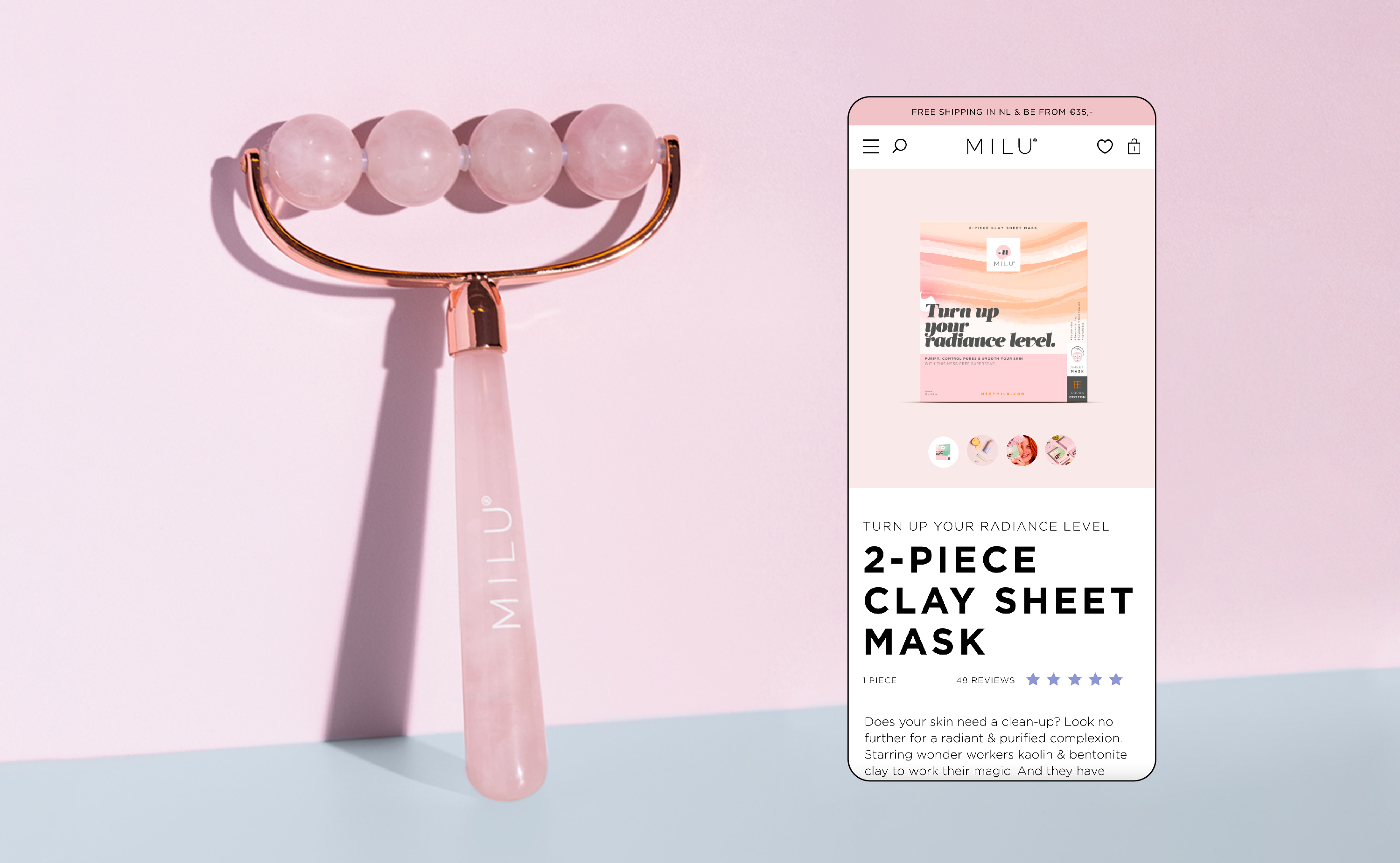 Milu Skincare Webshop Design and Implementation