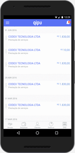 Tela DAS