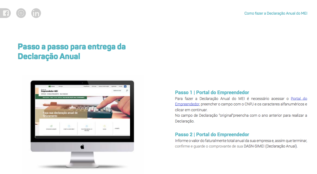 Imagem de e-book sobre entrega da Declaração Anual
